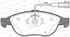 BPA0660.22 OPEN PARTS Комплект тормозных колодок, дисковый тормоз