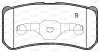 Превью - BPA0803.12 OPEN PARTS Комплект тормозных колодок, дисковый тормоз (фото 2)