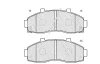 24612z KLAXCAR FRANCE Комплект тормозных колодок, дисковый тормоз