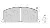 24643z KLAXCAR FRANCE Комплект тормозных колодок, дисковый тормоз