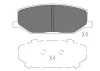 24778z KLAXCAR FRANCE Комплект тормозных колодок, дисковый тормоз