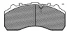 26815z KLAXCAR FRANCE Комплект тормозных колодок, дисковый тормоз