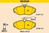 BA2045 BARUM Комплект тормозных колодок, дисковый тормоз