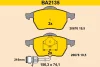 BA2135 BARUM Комплект тормозных колодок, дисковый тормоз