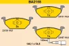 BA2155 BARUM Комплект тормозных колодок, дисковый тормоз