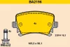 BA2196 BARUM Комплект тормозных колодок, дисковый тормоз