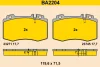 BA2204 BARUM Комплект тормозных колодок, дисковый тормоз