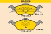 BA2209 BARUM Комплект тормозных колодок, дисковый тормоз