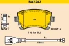 BA2243 BARUM Комплект тормозных колодок, дисковый тормоз