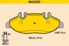 BA2263 BARUM Комплект тормозных колодок, дисковый тормоз