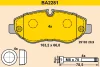 BA2281 BARUM Комплект тормозных колодок, дисковый тормоз