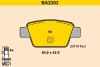BA2303 BARUM Комплект тормозных колодок, дисковый тормоз