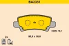 BA2331 BARUM Комплект тормозных колодок, дисковый тормоз