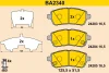 BA2340 BARUM Комплект тормозных колодок, дисковый тормоз