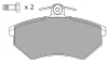 FBP-0810-01 FREMAX Комплект тормозных колодок, дисковый тормоз