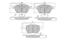 Превью - FBP-1513 FREMAX Комплект тормозных колодок, дисковый тормоз (фото 2)