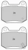 FBP-1795 FREMAX Комплект тормозных колодок, дисковый тормоз