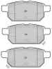 FBP-1856 FREMAX Комплект тормозных колодок, дисковый тормоз