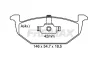 Превью - FBP-2095 FREMAX Комплект тормозных колодок, дисковый тормоз (фото 2)