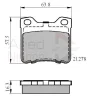 ADB01060 COMLINE Комплект тормозных колодок, дисковый тормоз