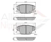 ADB01088 COMLINE Комплект тормозных колодок, дисковый тормоз