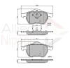 ADB01092 COMLINE Комплект тормозных колодок, дисковый тормоз