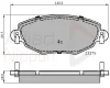 ADB01110 COMLINE Комплект тормозных колодок, дисковый тормоз