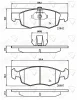 ADB01221 COMLINE Комплект тормозных колодок, дисковый тормоз