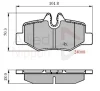 ADB01306 COMLINE Комплект тормозных колодок, дисковый тормоз