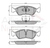 ADB0150 COMLINE Комплект тормозных колодок, дисковый тормоз