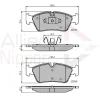 ADB01590 COMLINE Комплект тормозных колодок, дисковый тормоз
