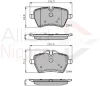 ADB01673 COMLINE Комплект тормозных колодок, дисковый тормоз