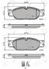 ADB01704 COMLINE Комплект тормозных колодок, дисковый тормоз