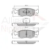 ADB0201 COMLINE Комплект тормозных колодок, дисковый тормоз