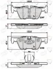 ADB02131 COMLINE Комплект тормозных колодок, дисковый тормоз