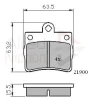ADB0220 COMLINE Комплект тормозных колодок, дисковый тормоз
