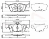 ADB02243 COMLINE Комплект тормозных колодок, дисковый тормоз