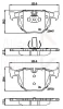 ADB02295 COMLINE Комплект тормозных колодок, дисковый тормоз