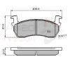 ADB0366 COMLINE Комплект тормозных колодок, дисковый тормоз