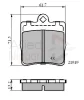 ADB0454 COMLINE Комплект тормозных колодок, дисковый тормоз