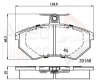 ADB0511 COMLINE Комплект тормозных колодок, дисковый тормоз