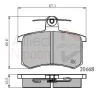 ADB0558 COMLINE Комплект тормозных колодок, дисковый тормоз