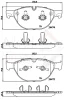 ADB06093 COMLINE Комплект тормозных колодок, дисковый тормоз