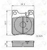 ADB0702 COMLINE Комплект тормозных колодок, дисковый тормоз