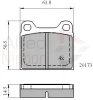 ADB0731 COMLINE Комплект тормозных колодок, дисковый тормоз