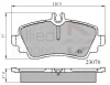 ADB0748 COMLINE Комплект тормозных колодок, дисковый тормоз