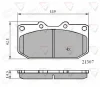 ADB0829 COMLINE Комплект тормозных колодок, дисковый тормоз