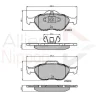 ADB0891 COMLINE Комплект тормозных колодок, дисковый тормоз