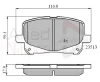 ADB0904 COMLINE Комплект тормозных колодок, дисковый тормоз