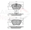 ADB0913 COMLINE Комплект тормозных колодок, дисковый тормоз